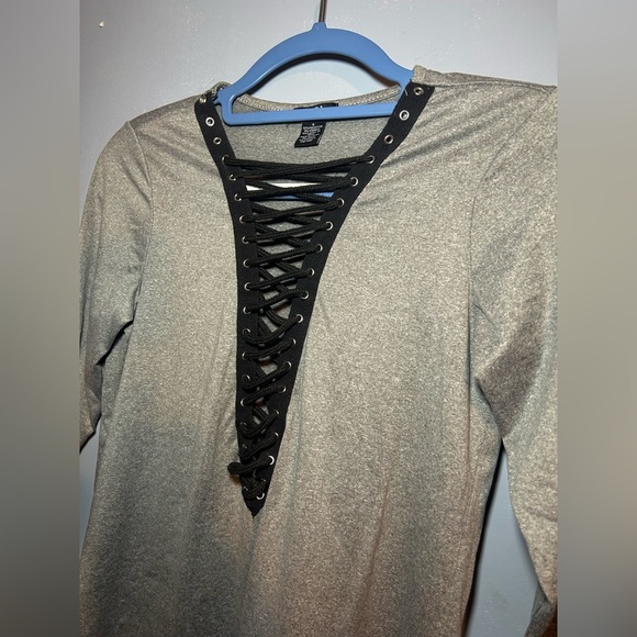 Rue 21 lace up top, small - Picture 4 of 5